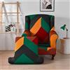 Highdi 2-Pezzi Copripoltrona con Orecchie Elasticizzato, Moda retrò Copridivano da 1 Posto con Fodera per Cuscino, Lavabile per Strandmon Bar Soggiorno Camera da Letto (retrò Boemia)