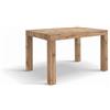 KONTE.DESIGN Tavolo BAROLO in legno, finitura rovere rustico, allungabile 120x80 cm - 200x80 cm
