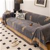 Highdi Telo Copridivano Tigre di Lusso, Copri Divano in Ciniglia con Frange Decorative, Copridivano AntiGraffio Gatto Protezione per Mobili e Divano,Copridivani 3 Posti e 2 Posti (180x130cm,Grigio)