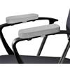 MUYAPAY 2 Pezzi Imbottiture per Braccioli, Cuscini per Braccioli Ergonomico, Braccioli Sedia Ufficio Morbido, per Sedie da Ufficio, Sedie da Gaming, Sedie a Rotelle, Sedie da Campeggio（Grigio）