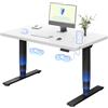 FLEXISPOT Scrivania Regolabile in Altezza Elettrica a 3 Sezioni con 2 Motori, 120×60 cm Piano Unico da 25 mm Certificato FSC, Controller con 4 Memorie e Porta USB, per Casa e Ufficio