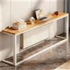 GDBTDL Mensola Copritermosifone Moderna, Consolle Stretta in Legno per Soggiorno o Corridoio, Tavolo Retro Divano con Struttura in Metallo, Mobile Salvaspazio
