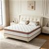 YIDATONG Materasso 140x200, Altezza 28 cm, Materasso Ibrido a Molle Insacchettate e Memory Foam, Medio-Ferma, Struttura a 9 Zone, Ortopedico, Certificato OEKO-TEX, Antiallergico, Traspirante, Senza Movimenti