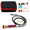 Yunmeryker Mini Lucidatrice Auto Pneumatica o Elettrica a Batteria, Kit Completo per Lucidatura e Detailing Auto