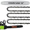 Fifchall Barra guida e catene per motosega da 45,7 cm, 62 maglie, passo LP da 3/8, calibro 127 cm, catene di ricambio per motosega da 45,7 cm, compatibili con Husqvarna, Echo, Poulan, Craftsman e altro (1