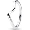 PANDORA Timeless Anello in argento Sterling ondulato, 60