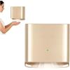 YTUK Asciugamani automatico ad alta velocità, dispositivo for asciugare le mani attivato da sensore elettrico da 1250 W, flusso d'aria ad alta velocità da 80 m/s, involucro in ABS(Gold)