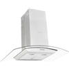 vidaXL Cappa a Isola 756 m³/h LED Acciaio Inossidabile 90cm Filtro Aspirazione