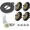 WEIGEXIEO 134715900 Gruppo Rullo Tamburo Asciugatrice 134793500 137315300 Cinghia Asciugatrice, Compatibile Con Electrolux, Compatibile Con Frigidaire, Puleggia Tenditrice Dell'asciugatrice