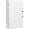 VASAGLE Armadietto Pensile da Bagno, Mobile Bagno Sospeso, 18 x 30 x 60 cm, Mobiletto da Parete con Ripiani Regolabili, Bianco Nuvola BBK322WB01