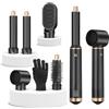 Sendowtek Spazzola Ad Aria Calda 5 in 1, Spazzola Asciugacapelli Arricciacapelli Auto Riccioli Ferro Spazzola Lisciante 3 Temp, Hair Styler Professionale Donna Capelli Ricci Raddrizzamento Asciugare