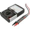 VEMER VE368700 VE 382: Tester Elettricista Analogico Tascabile, Multimetro AC/DC per Tensione, Corrente, Resistenza, Transistor, Diodi, Batterie, Nero