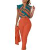 NaLatia Completo Donna Elegante Tailleur Estivo Casacca E Pantaloni Cerimonia Curvy Set Abbigliamento 2 Pezzi Ufficio Formale Costume Lavoro Completino Casual Outfit