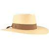 Hut Breiter Breiter Cappello da donna originale Panama, cappello di paglia, cappello di paglia dell'Ecuador, tradizionalmente intrecciato a mano, protezione UV 50+, Beige Natural, 56-57