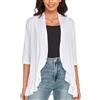 GLEENOD Cardigan Donna Maniche 3/4 Aperto Davanti Maglia Leggera