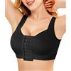 Nebility Reggiseno postoperativo Sportivo Donna con Chiusura Frontale Bralette Senza Ferretto Reggiseno Post Operatorio Mastoplastica