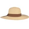 Hut Breiter Breiter Cappello Panama da Donna Cappello da Sole di Paglia Estivo Campana con Fiocco Intrecciato a Mano in Ecuador Naturale M 57-58