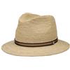 Borsalino Cappello Tascabile in Paglia Crochet Donna/Uomo - Made Italy da Sole Estivo Cappelli Spiaggia con Nastro Grosgrain Estate Primavera/Estate - 58 cm Natura-Marrone