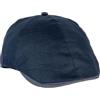 Riki Browns Coppola Uomo Estiva Lino - Berretto Piatto con Visiera Made in Italy - 100% Lino Fodera in Cotone - Coppola Siciliana Estiva Traspirante - Misure 56 58 60 62 (IT, Numero, 58, Blu, visiera jeans)