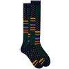 Gallo Calze lunghe uomo cotone blu fantasia blocchi multicolor, pois e windsor