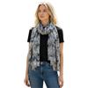 zarolo Sciarpa da donna & scialli leggeri colorati sciarpa alla moda elegante donna foulard morbido sottile cotone/viscosa/seta, regalo per le donne, grigio., Taglia unica
