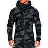 OHXSM Felpa con Cappuccio Mimetica da Uomo Giacche Leggera Felpa con Cappuccio a Maniche Lunghe con Zip Top Maglione Felpa con Cappuccio con Zip da Uomo Giacca Mimetica Top Giacca Cardigan Mimetico