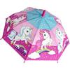 Yuhu Ombrello per bambini unicorno per ragazze | Ombrello automatico per bambini | Ombrello per bambini a partire dai 3 anni | Ombrello leggero e stabile | Design arcobaleno colorato