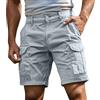 Generico Pantaloncini Uomo Bermuda Uomo Estivi Cargo Shorts con Tasche Laterali Pantaloni Corti Slim Fit Multi Tasche Tasconati Pantaloni Leggeri Sportivi S-4XL