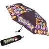 Pokémon Ombrello Pokemon per adulti, ragazzi e bambini, ombrello telescopico pieghevole, leggero, da viaggio, scuola, lavoro, idea regalo