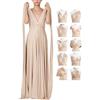 72styles Abito Infinity Cerimonia Donna, Abito Damigella Donna, Lungo, Maxi, Taglie Forti, Abito Elegante Donna Cocktail Festa