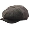 LumiSyne Vintage Berretto Piatto Coppola Uomo Donna 8 Pannelli Cappello Baker Boy Tweed a Spina di Pesce Misto Lana Regolabile Baschi Scozzesi Berretto Gatsby Newsboy cap Cappellino Autunno Invernale