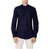 Antony Morato Camicia Manica Lunga Uomo Seoul Slim Fit mmsl00692-fa400078 46 (s) Blu