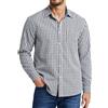 Enlision Camicia a Quadri Uomo Manica Lunga Casual Cotton Camicie Uomo Scozzese Quadretti con Bottoni Tasche Regular Fit da Lavoro S-4XL