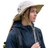 TOP-EX Cappello da sole da donna a tesa larga, protezione UPF 50, protezione UV, impermeabile, cappello safari, pieghevole, per passeggiate, pesca, con foro per coda di cavallo
