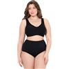 Ulla Popken Donna Reggiseno Contenitivo Nero 130D