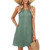 Elusorsun Copricostume Donna Mare Vestiti da Spiaggia Estivi Bikini Cover Up | Tasche, Vestito da Spiaggia senza Maniche, Camicia con Motivo Traforato, Tunica da Poncho, Beachwear Arieggiata, Vacanze