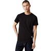 Calvin Klein T-Shirt Maniche Corte Uomo Badge Turn Up Sleeve Scollo Rotondo, Nero (CK Black), L