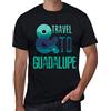 One in the City Uomo Maglietta E Viaggiare A Guadalupe - And Travel To Guadalupe - T-Shirt Stampa Grafica Divertente Vintage Idea Regalo Originale alla Moda Nero Profondo L
