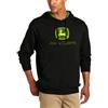 John Deere Men's Trademark Logo Core Hood Pullover Fleece