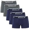 MioRalini 5 Boxer Elastici, Articolo: 5 x SET11 B, Dimensioni: 3XL-9
