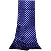 UK_Stone Sciarpa da uomo in 100% pura seta con motivo cachemire floreale vintage doppio strato da uomo