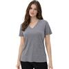 Merino Protect 100% Lana Merino Magliette Donne Collo V Maniche Corte Resistenza Odore Strato Base Viaggio Escursionismo Base Layer
