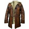 CRAFTED CRAFTS LTD Cappotto da uomo in pelle Bane Cappotto Dark Knight Rises Trench da uomo, Marrone - Vera Pelle, XXL