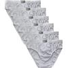 Liabel Slip Uomo 100% Cotone Mercerizzato Art. 940 Conf.6pz Bianco 8 (3XL)