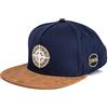 Blackskies North Star Snapback cap | Uomo Donna Cappellino da Baseball Surfer Skater Bussola Ancora Blu Similpelle Scamosciata cap - Basecap Unisex Streetwear Outdoor Estate Tempo Libero