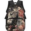 YDFISH Zaini per bambini Borsa per libri estetici per ragazze adolescenti zaino per laptop zaino zaino scuola elementare medio liceo, Cavallo floreale., Medium