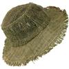 Gheri Uomo 100% Canapa Naturale Cannuccia Estate Cappello Spiaggia Paglietta Panama Ampio Bordo Vacanza L