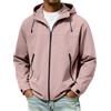 DUHGBNE Giacca Primaverile Uomo Giubbino Primaverile Uomo Giubbotto Leggero Lunga Maniche con Zip Giacca Sportiva e Tasche Cappuccio Antivento Sportiva Giacche