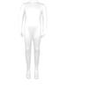 Shukqueen Costume Unisex Music Box Cosplay Costume Ruolo Tuta Grigia per Festa di Halloween Performance Costumi, bianco, 170
