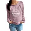 Generic Felpa per Allattamento Premaman Causale da Donna Comoda Zip Pullover per Allattamento al Seno Top Maglione Boobery della Mamma Cappello Invernale Musica (Light Pink, L)